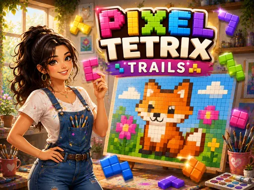 Pixel Tetrix Trails